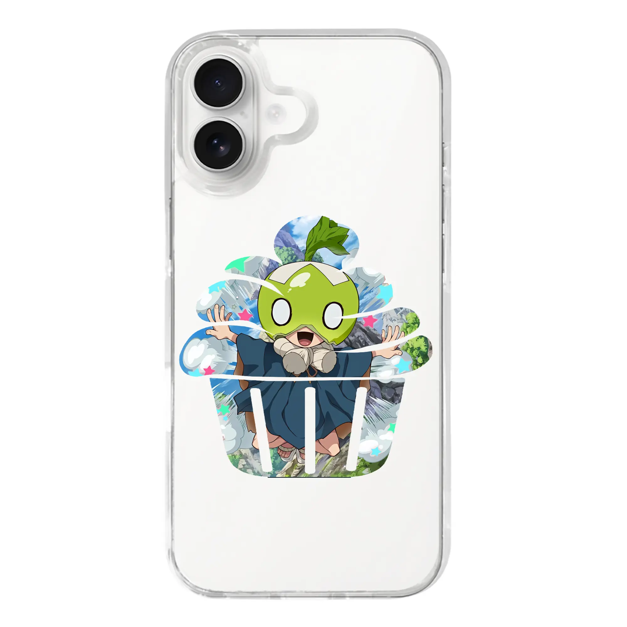 ドクターストーン グッズ,スイカ - iPhone 17シリーズ 透明スマホケース – 薄型・耐衝撃・精密フィット保護カバー